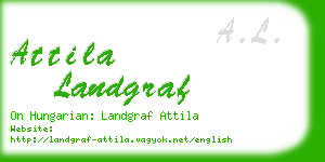 attila landgraf business card